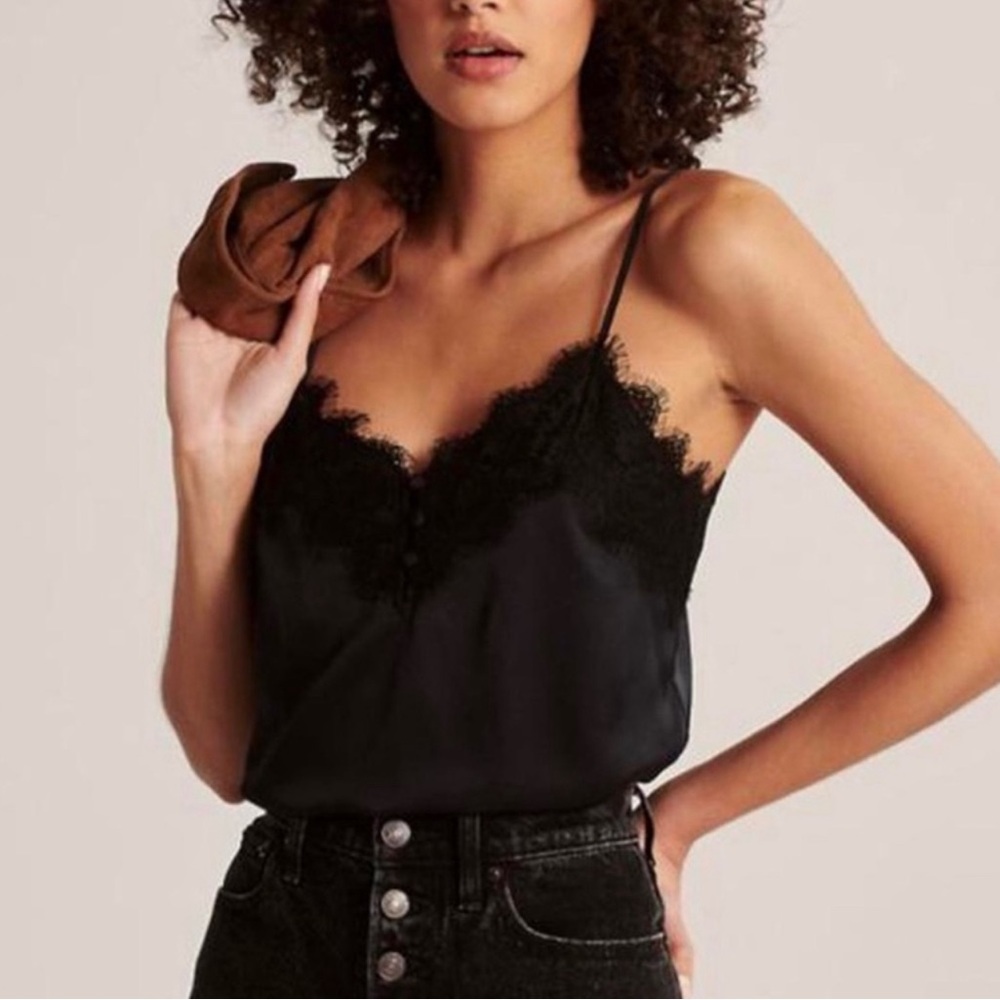 Abercrombie Black Lace Cami